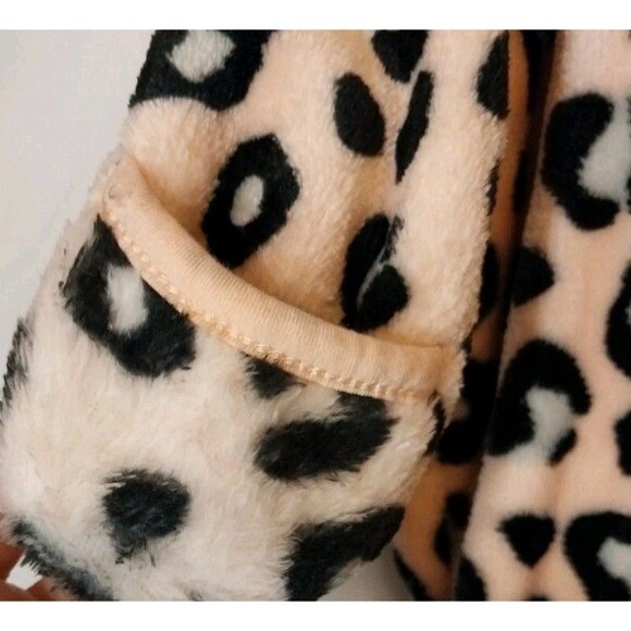 Little Beginnings Baby Girl SnowSuit 6-9M Animal Print Lightweight Soft Fleece - Picture 4 of 8